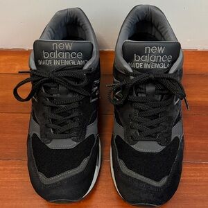 New Balance 1500 Made in England Black Sneakers, Men’s US size 9